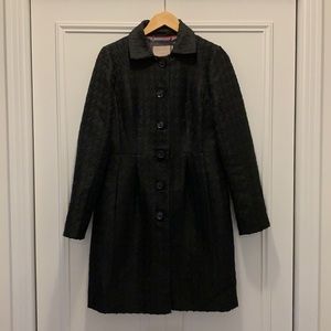 Black wool-blend Banana Republic coat